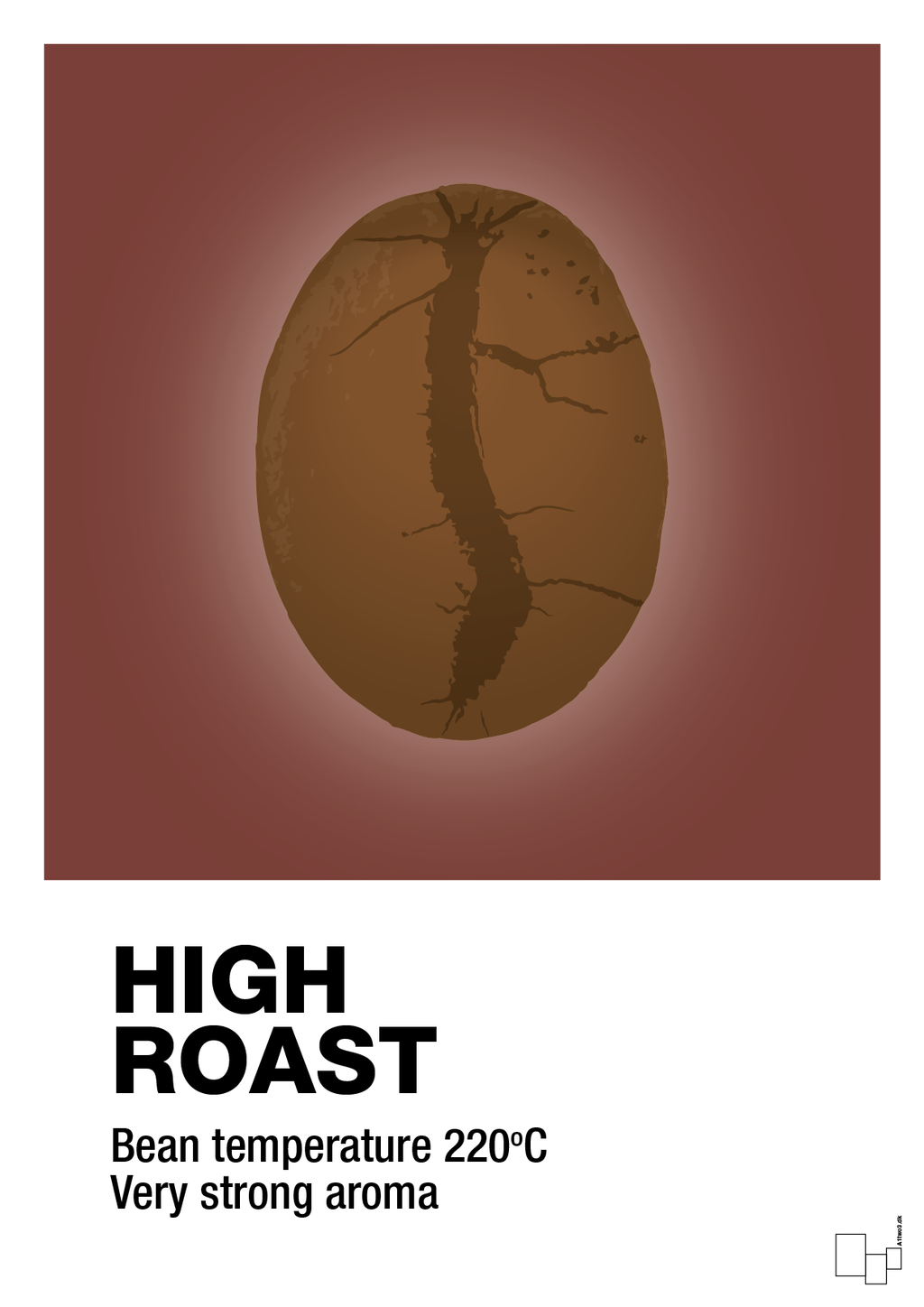plakat: high roast - red pepper-Kaffe-A1two3
