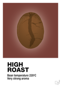 plakat: high roast - red pepper-Kaffe-A1two3