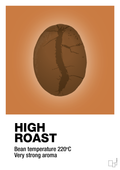plakat: high roast - rumba orange-Kaffe-A1two3