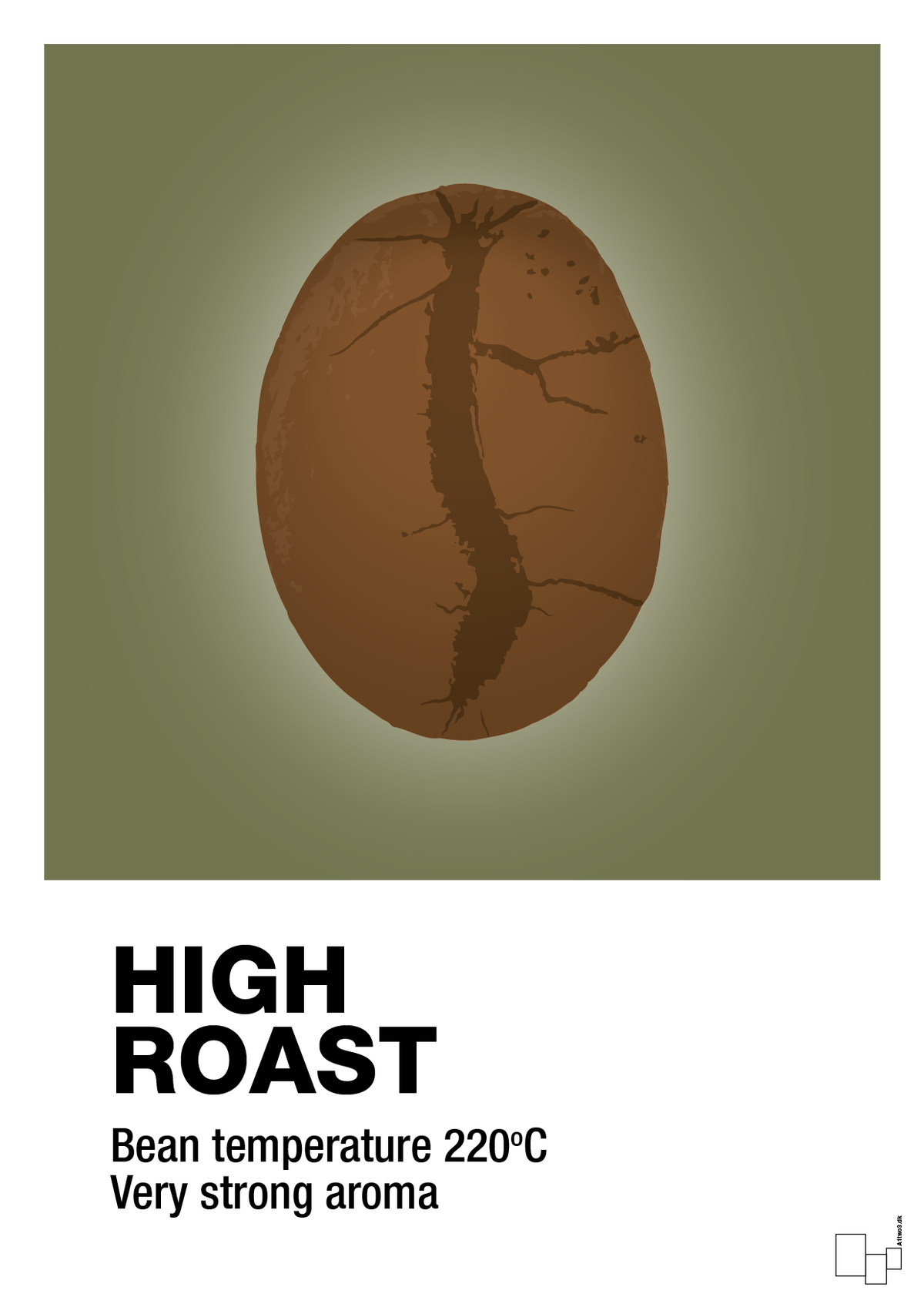 plakat: high roast - secret meadow-Kaffe-A1two3