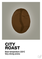 plakat: city roast - battleship gray-Kaffe-A1two3