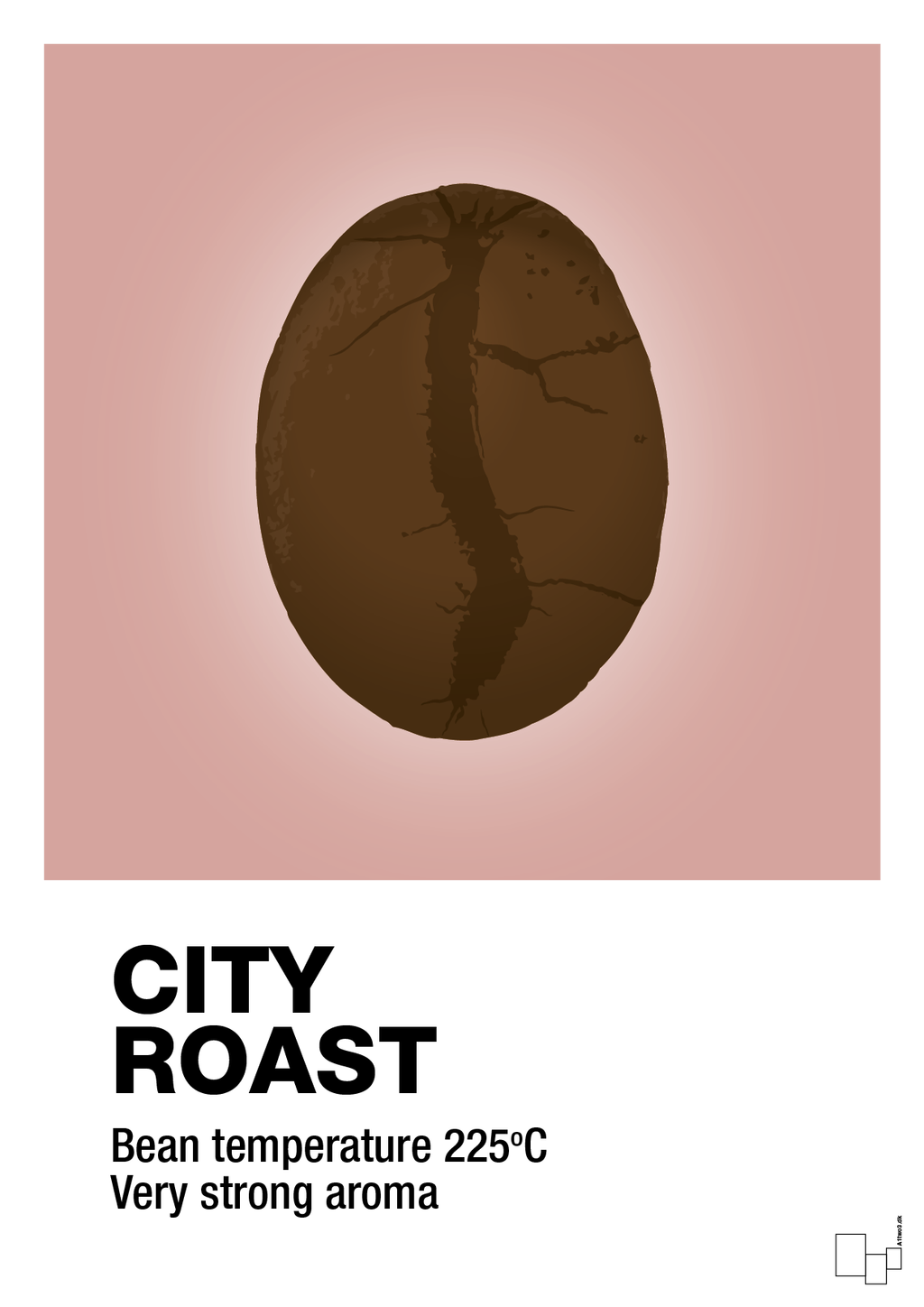 plakat: city roast - bubble shell-Kaffe-A1two3