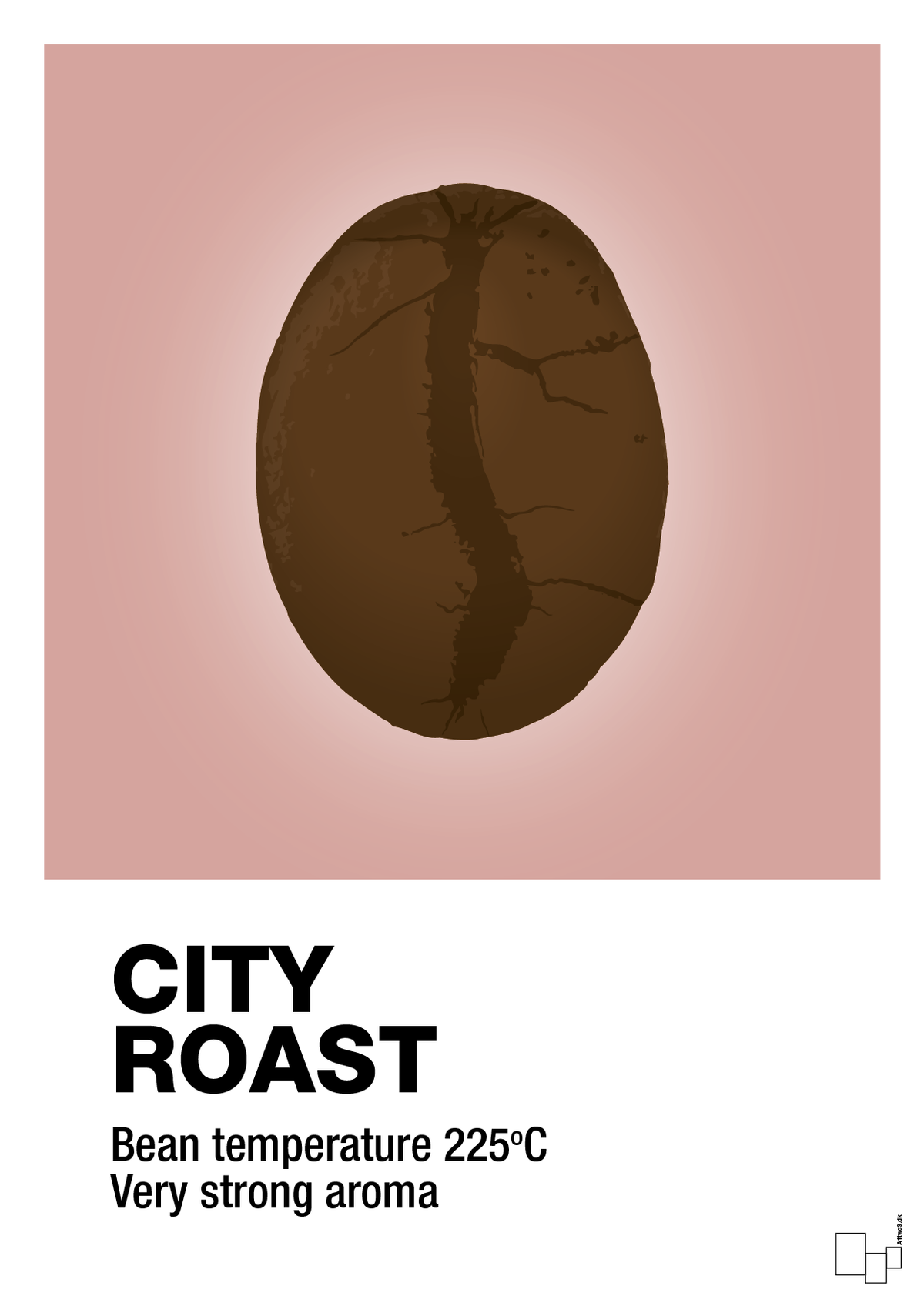 plakat: city roast - bubble shell-Kaffe-A1two3