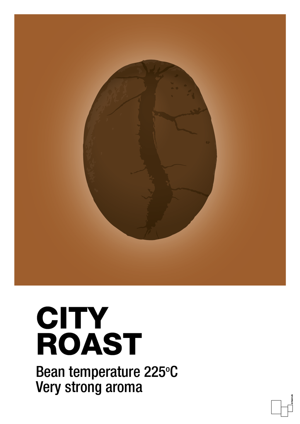 plakat: city roast - cognac-Kaffe-A1two3