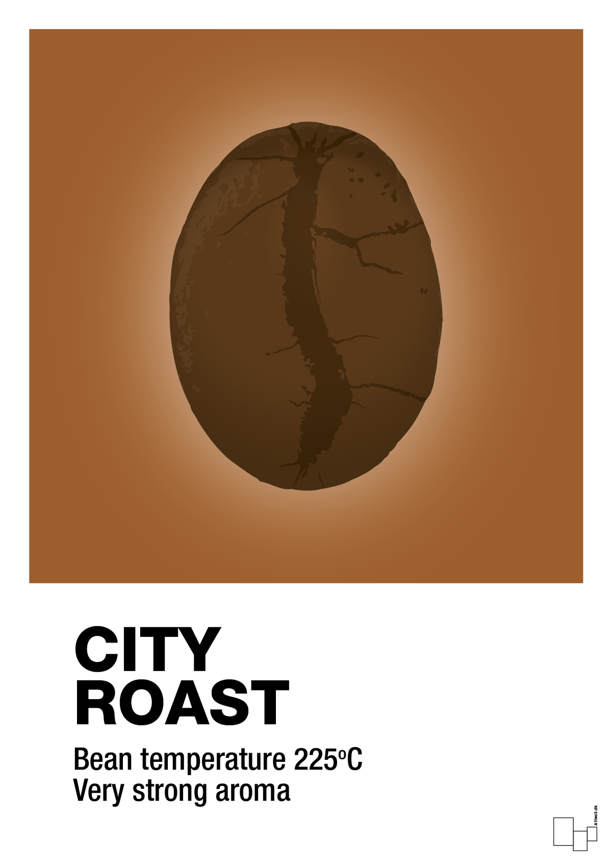 plakat: city roast - cognac-Kaffe-A1two3