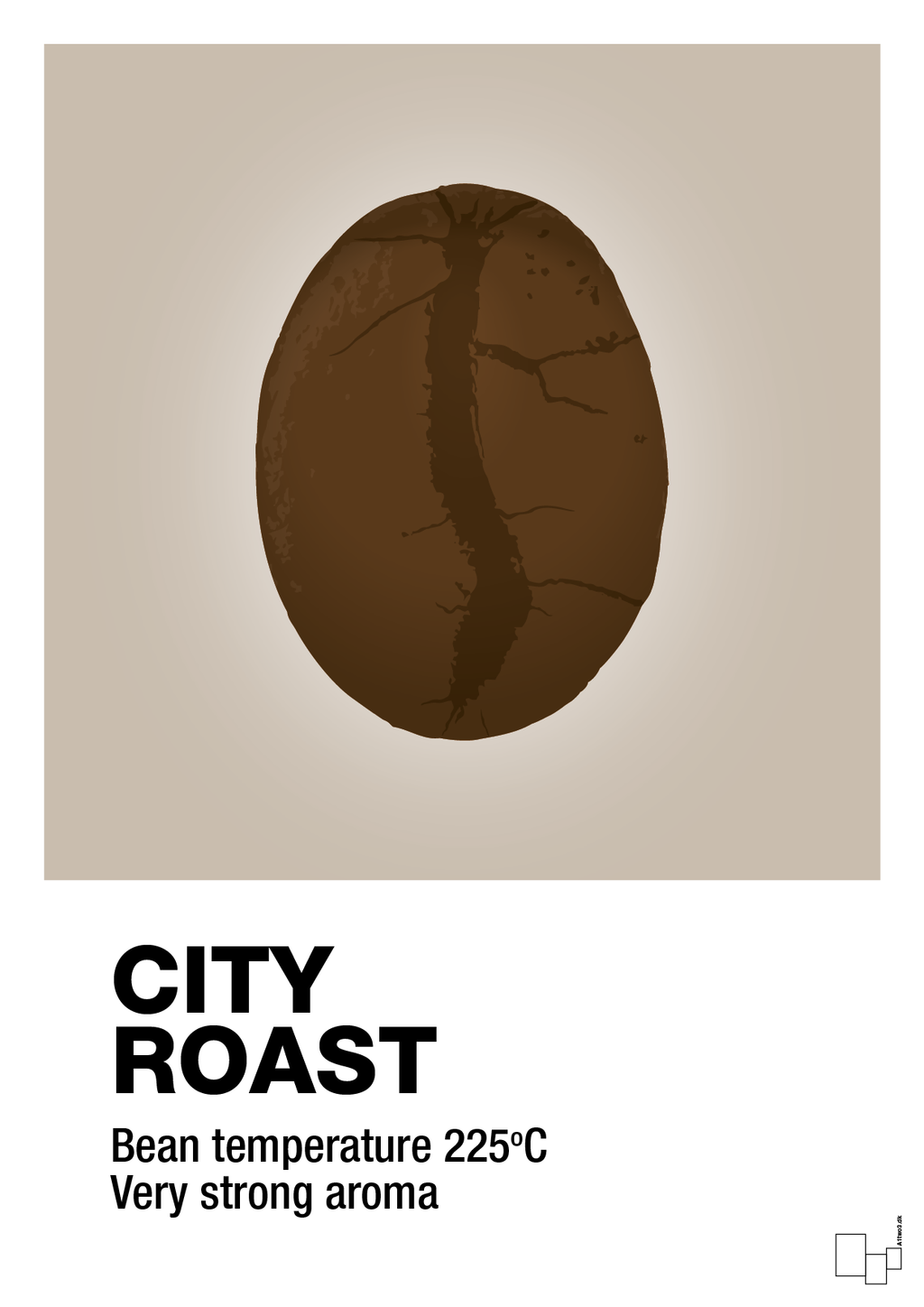 plakat: city roast - creamy mushroom-Kaffe-A1two3
