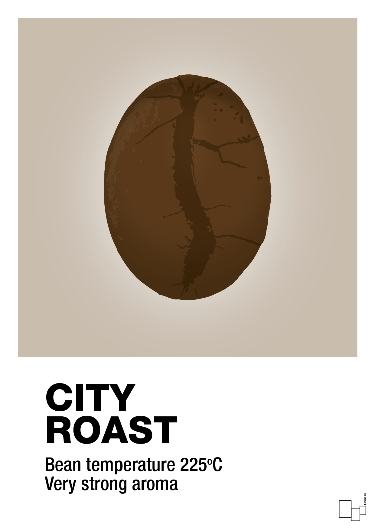 plakat: city roast - creamy mushroom-Kaffe-A1two3