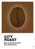 plakat: city roast - dark brown-Kaffe-A1two3