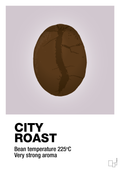 plakat: city roast - dusty lilac-Kaffe-A1two3