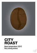 plakat: city roast - graphic charcoal-Kaffe-A1two3