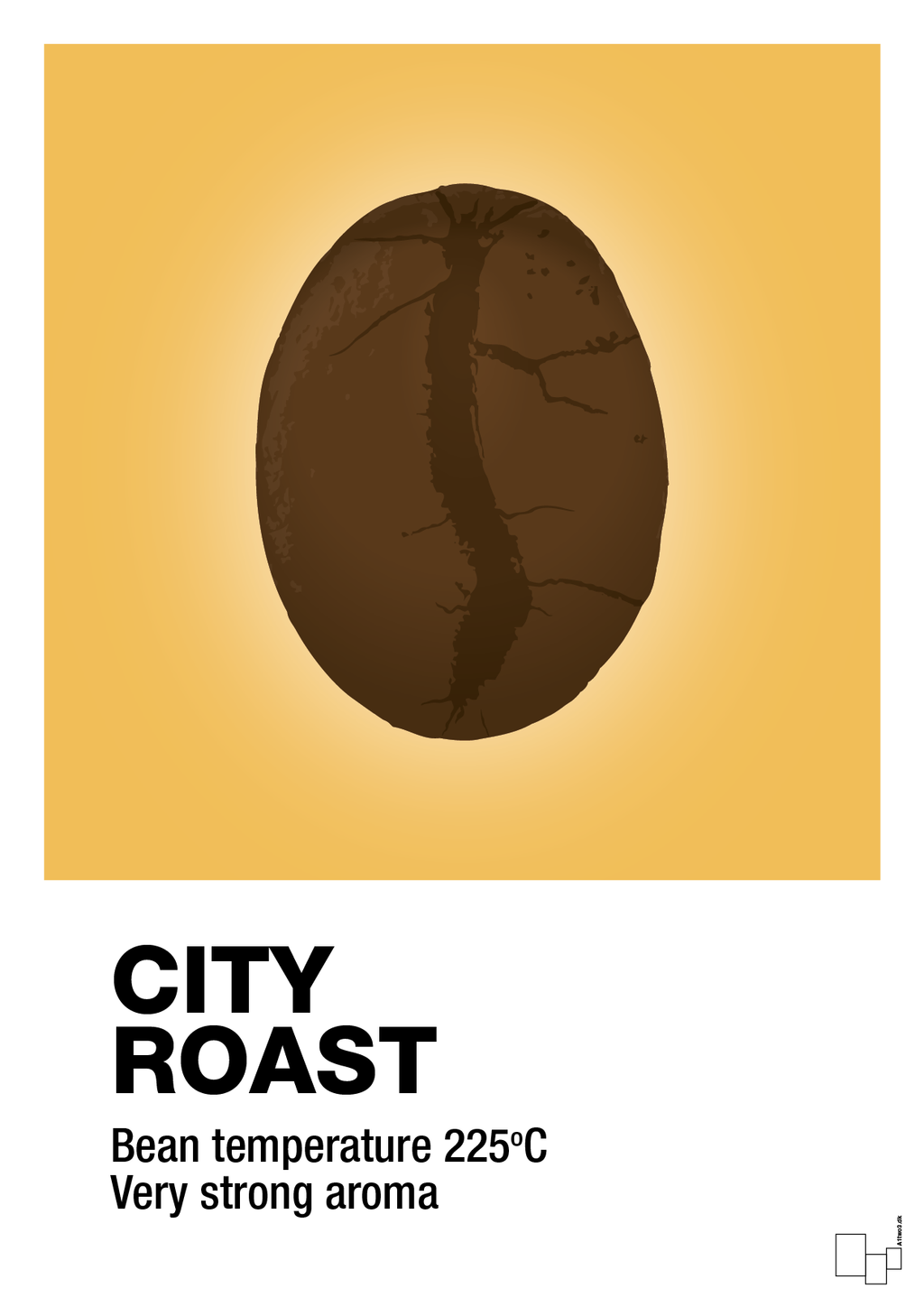 plakat: city roast - honeycomb-Kaffe-A1two3