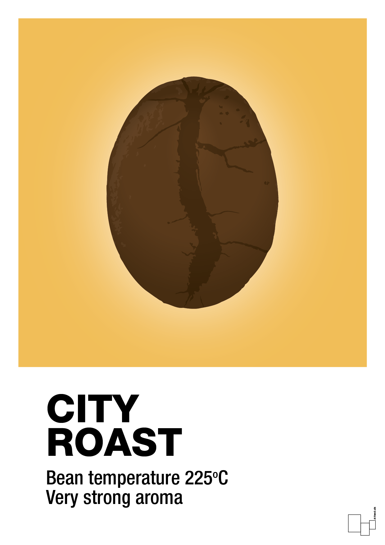 plakat: city roast - honeycomb-Kaffe-A1two3