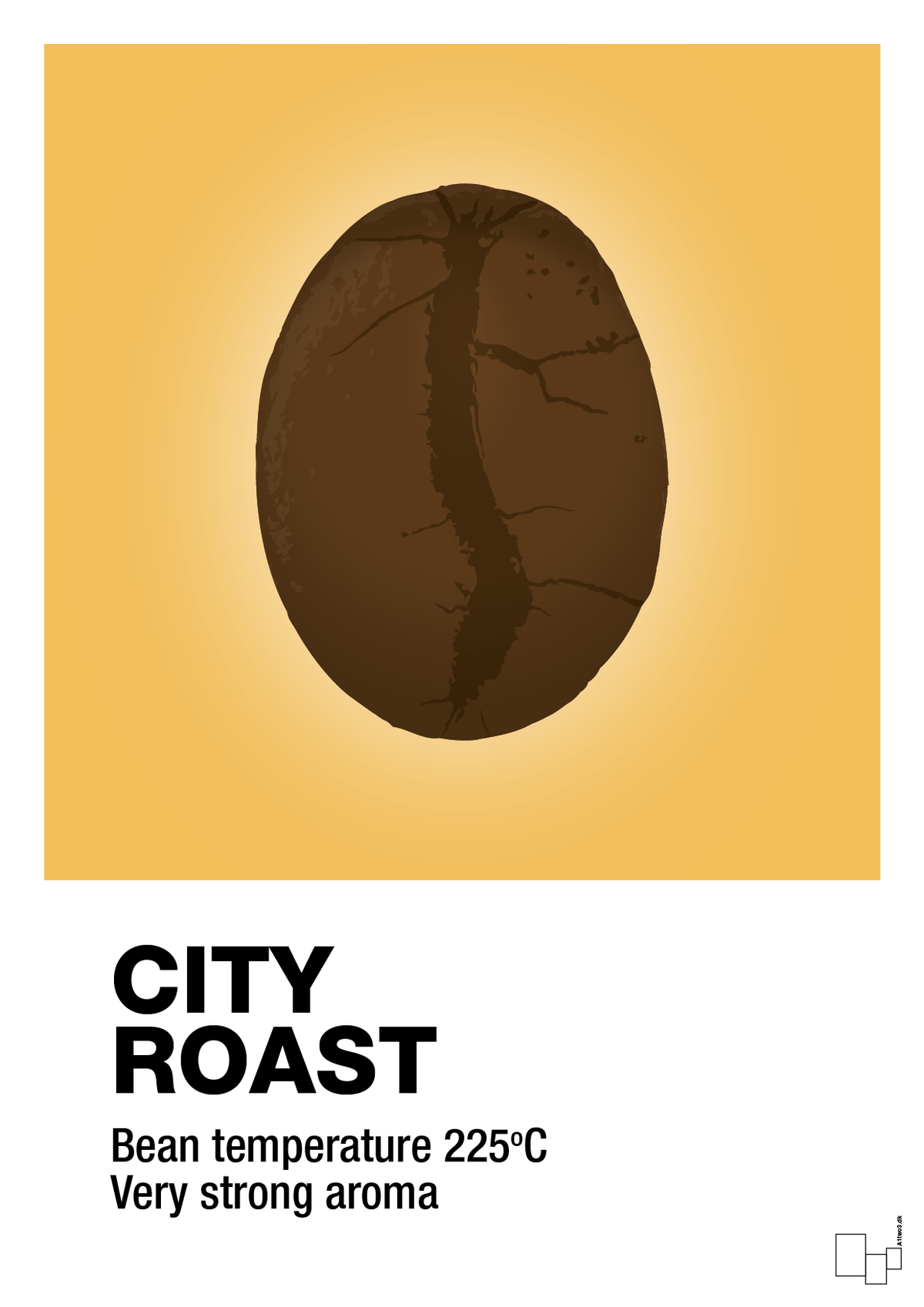 plakat: city roast - honeycomb-Kaffe-A1two3