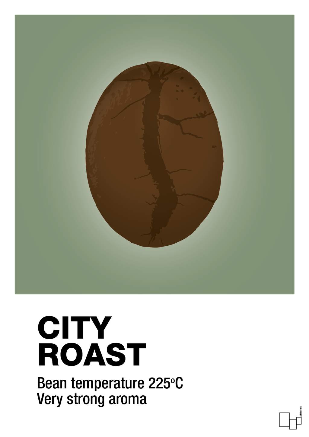 plakat: city roast - jade-Kaffe-A1two3