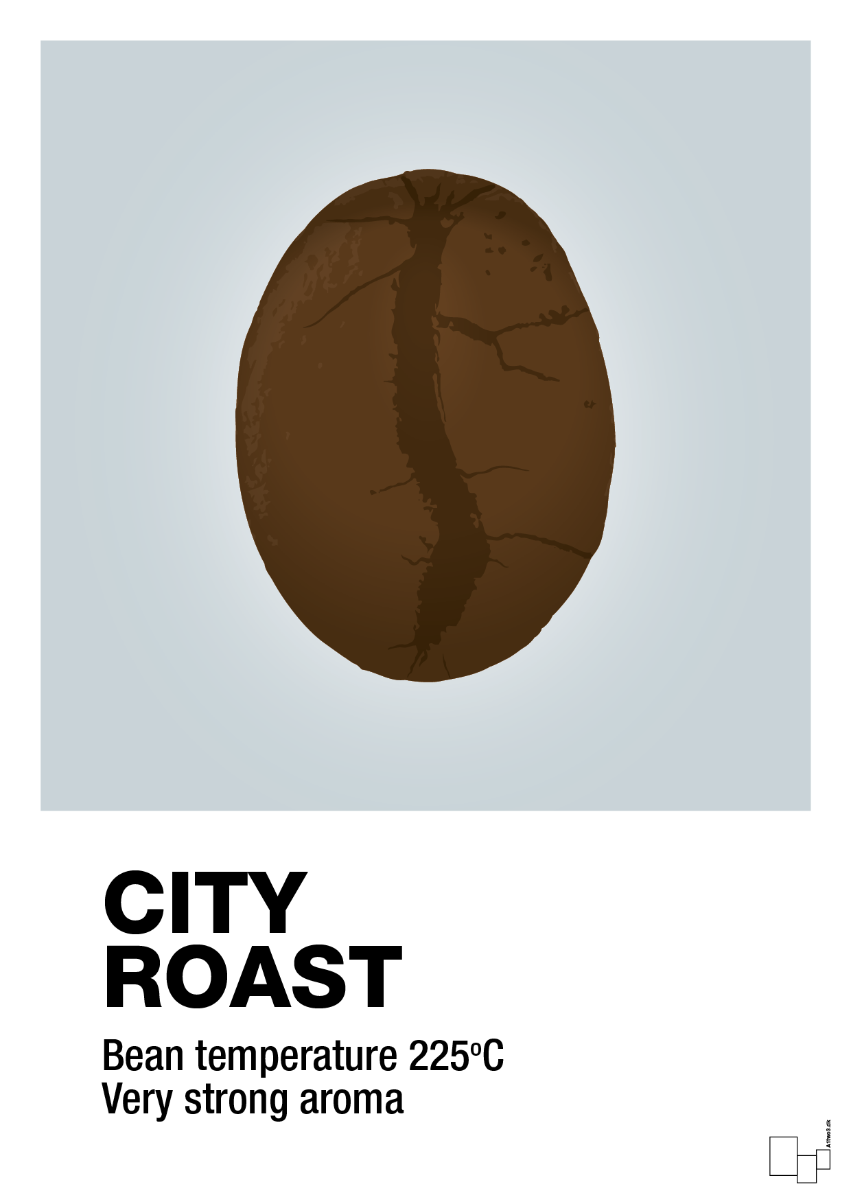 plakat: city roast - light drizzle-Kaffe-A1two3