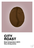 plakat: city roast - light rose-Kaffe-A1two3