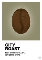 plakat: city roast - misty forrest-Kaffe-A1two3