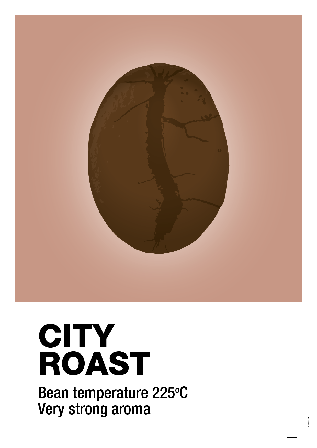 plakat: city roast - powder-Kaffe-A1two3