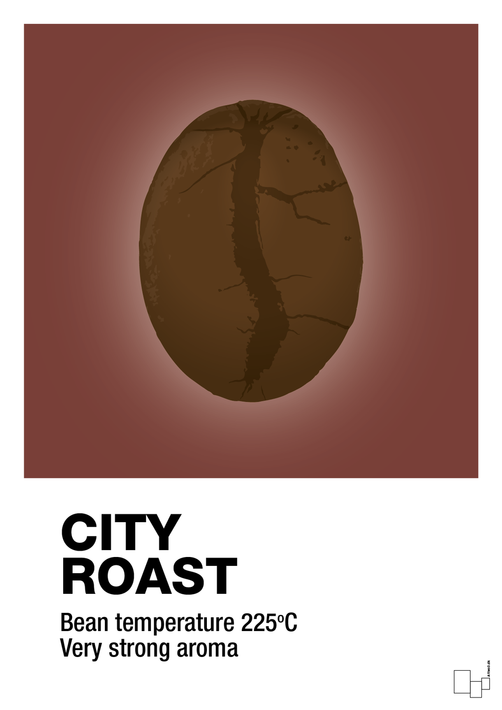 plakat: city roast - red pepper-Kaffe-A1two3