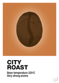 plakat: city roast - rumba orange-Kaffe-A1two3