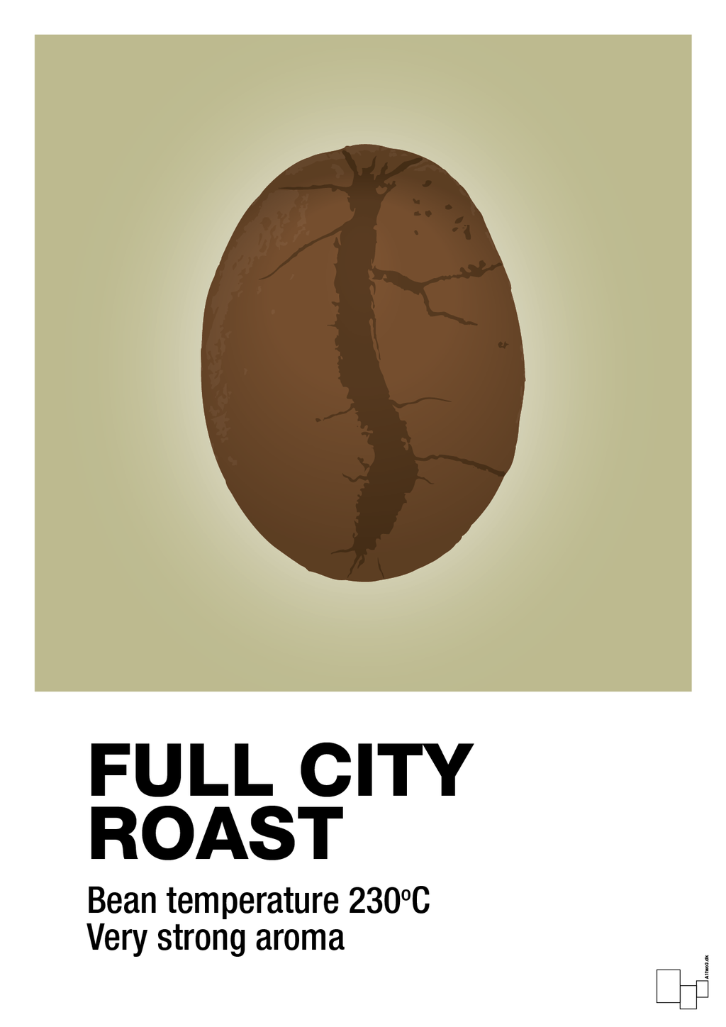 plakat: full city roast - back to nature-Kaffe-A1two3