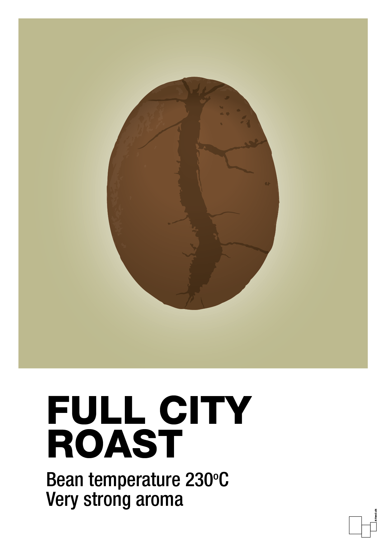 plakat: full city roast - back to nature-Kaffe-A1two3