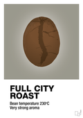 plakat: full city roast - battleship gray-Kaffe-A1two3