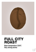 plakat: full city roast - broken beige-Kaffe-A1two3