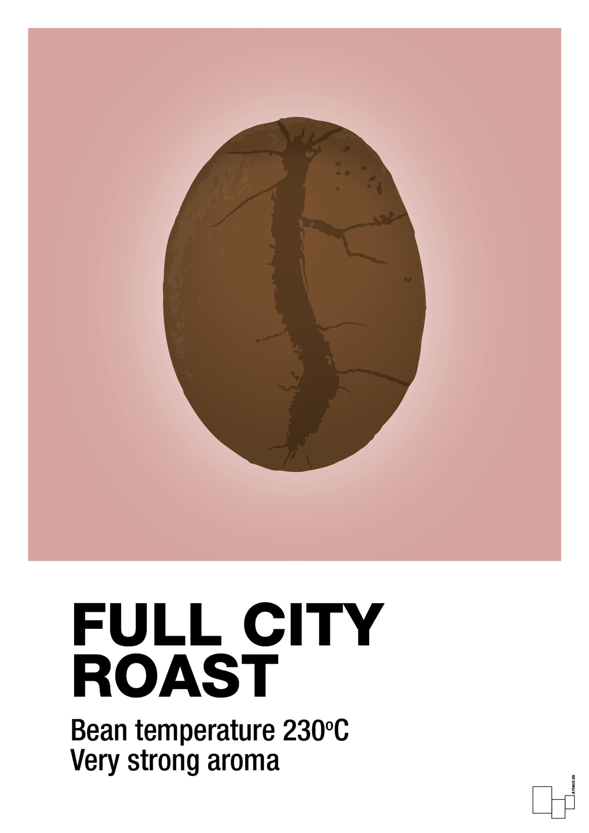 plakat: full city roast - bubble shell-Kaffe-A1two3
