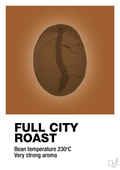 plakat: full city roast - cognac-Kaffe-A1two3