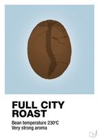 plakat: full city roast - heavenly blue-Kaffe-A1two3