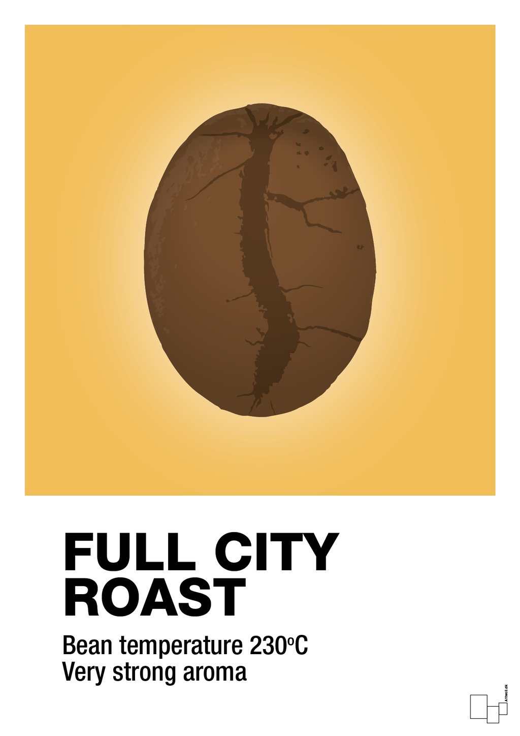 plakat: full city roast - honeycomb-Kaffe-A1two3