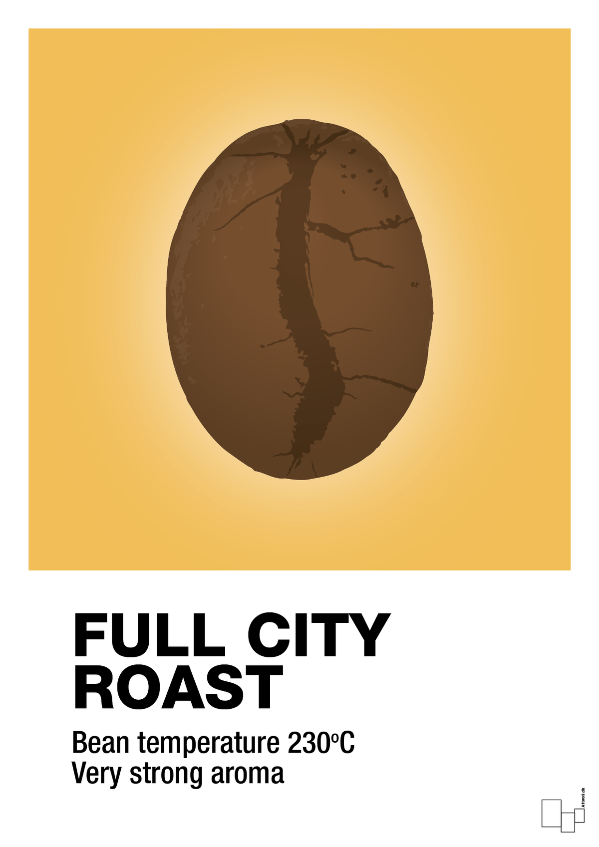 plakat: full city roast - honeycomb-Kaffe-A1two3