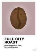 plakat: full city roast - light rose-Kaffe-A1two3