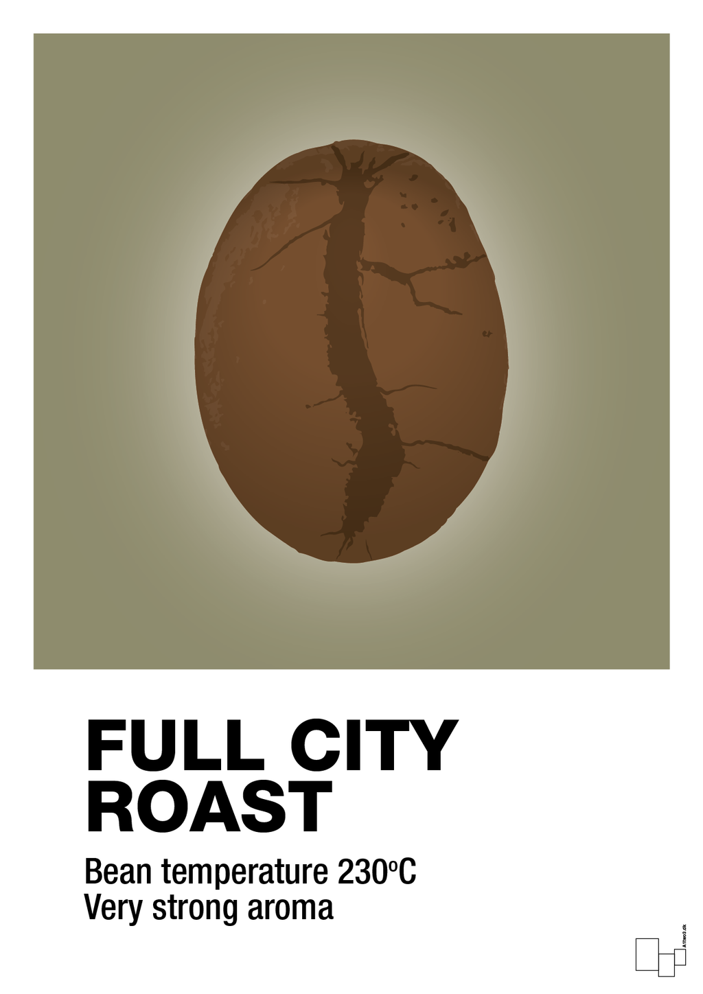 plakat: full city roast - misty forrest-Kaffe-A1two3