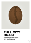 plakat: full city roast - painters white-Kaffe-A1two3