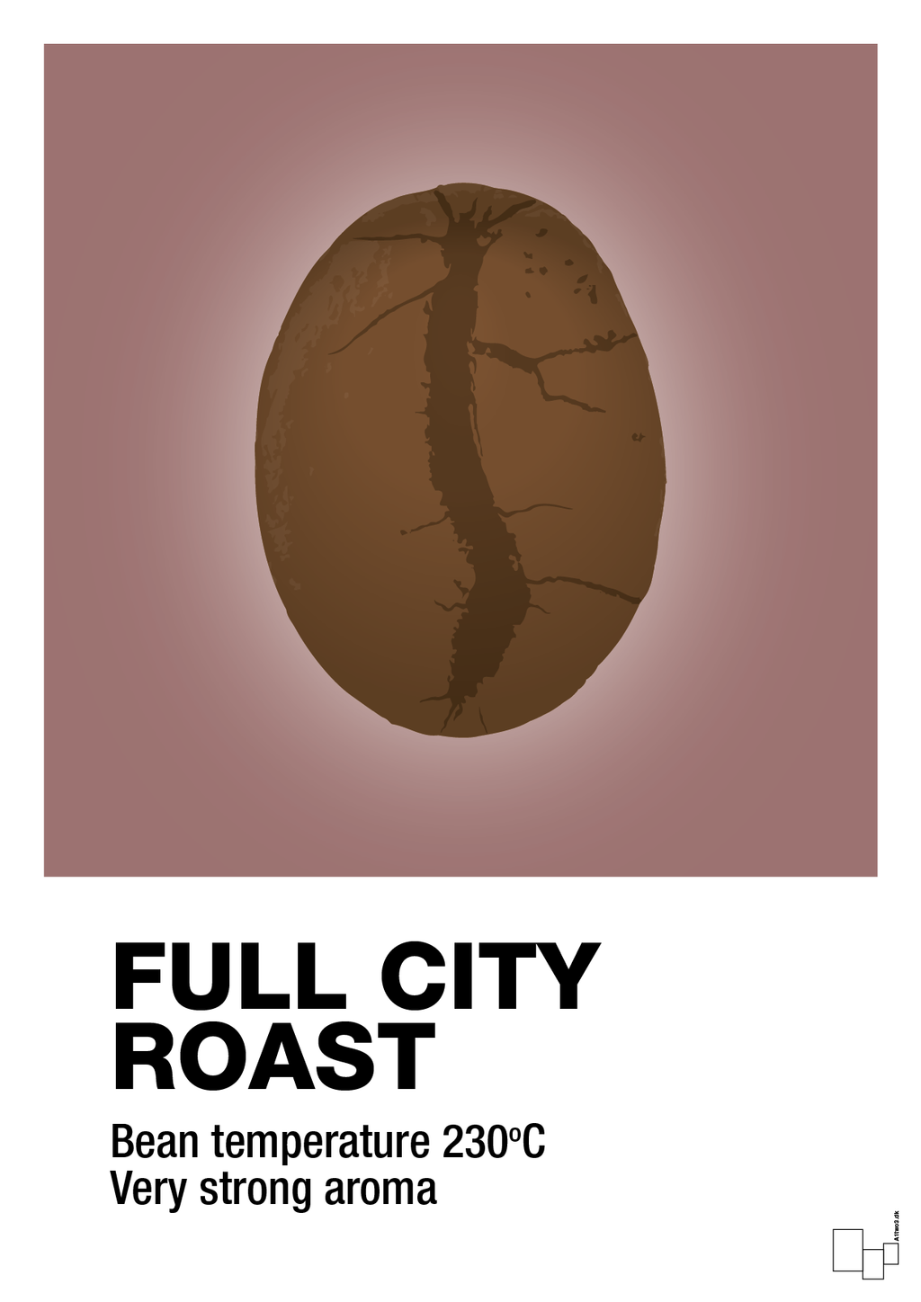 plakat: full city roast - plum-Kaffe-A1two3