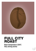 plakat: full city roast - plum-Kaffe-A1two3