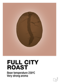plakat: full city roast - powder-Kaffe-A1two3