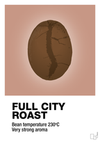 plakat: full city roast - powder-Kaffe-A1two3