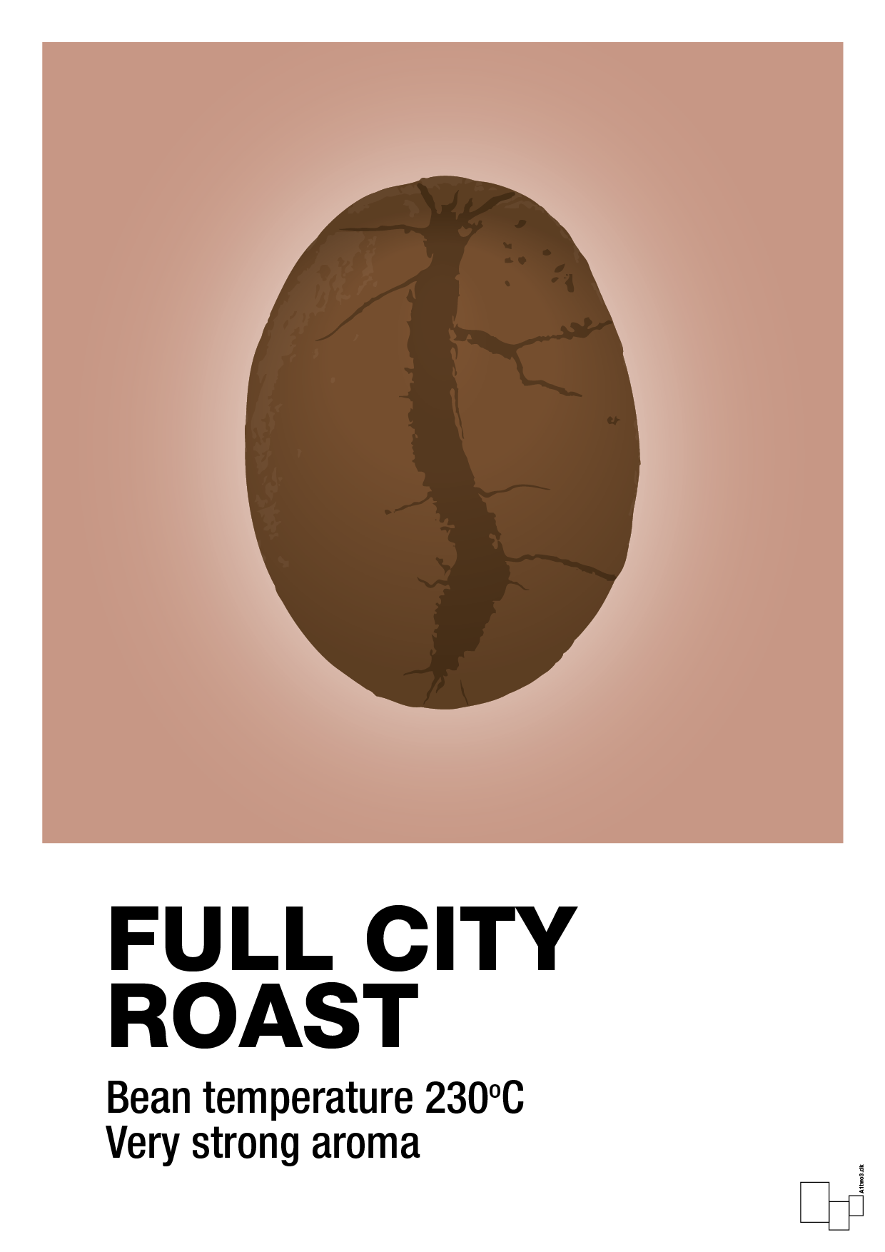 plakat: full city roast - powder-Kaffe-A1two3