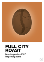 plakat: full city roast - rumba orange-Kaffe-A1two3