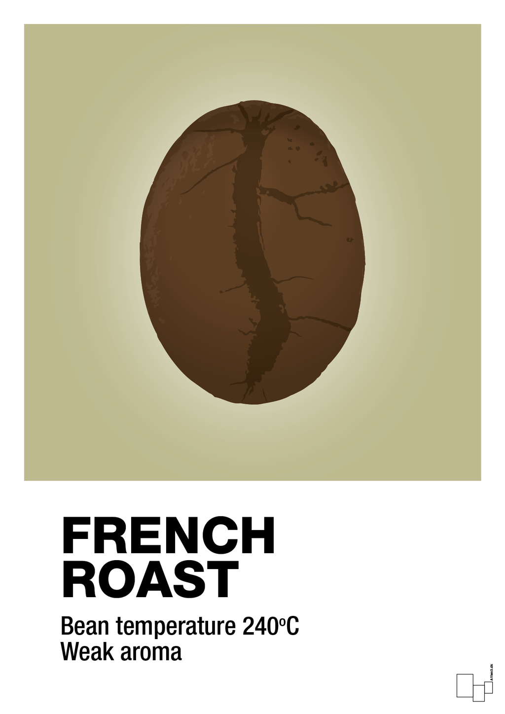 plakat: french roast - back to nature-Kaffe-A1two3