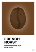 plakat: french roast - dark brown-Kaffe-A1two3