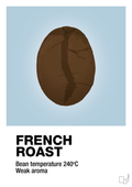 plakat: french roast - heavenly blue-Kaffe-A1two3