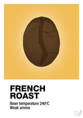 plakat: french roast - honeycomb-Kaffe-A1two3