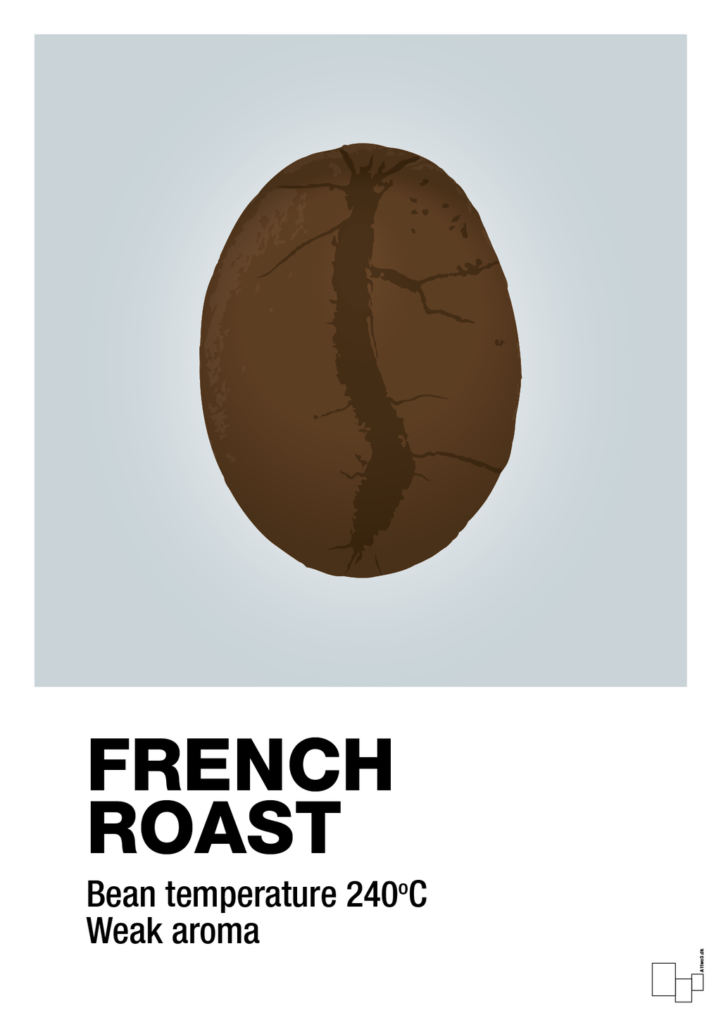 plakat: french roast - light drizzle-Kaffe-A1two3