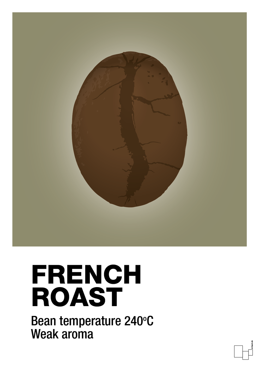 plakat: french roast - misty forrest-Kaffe-A1two3