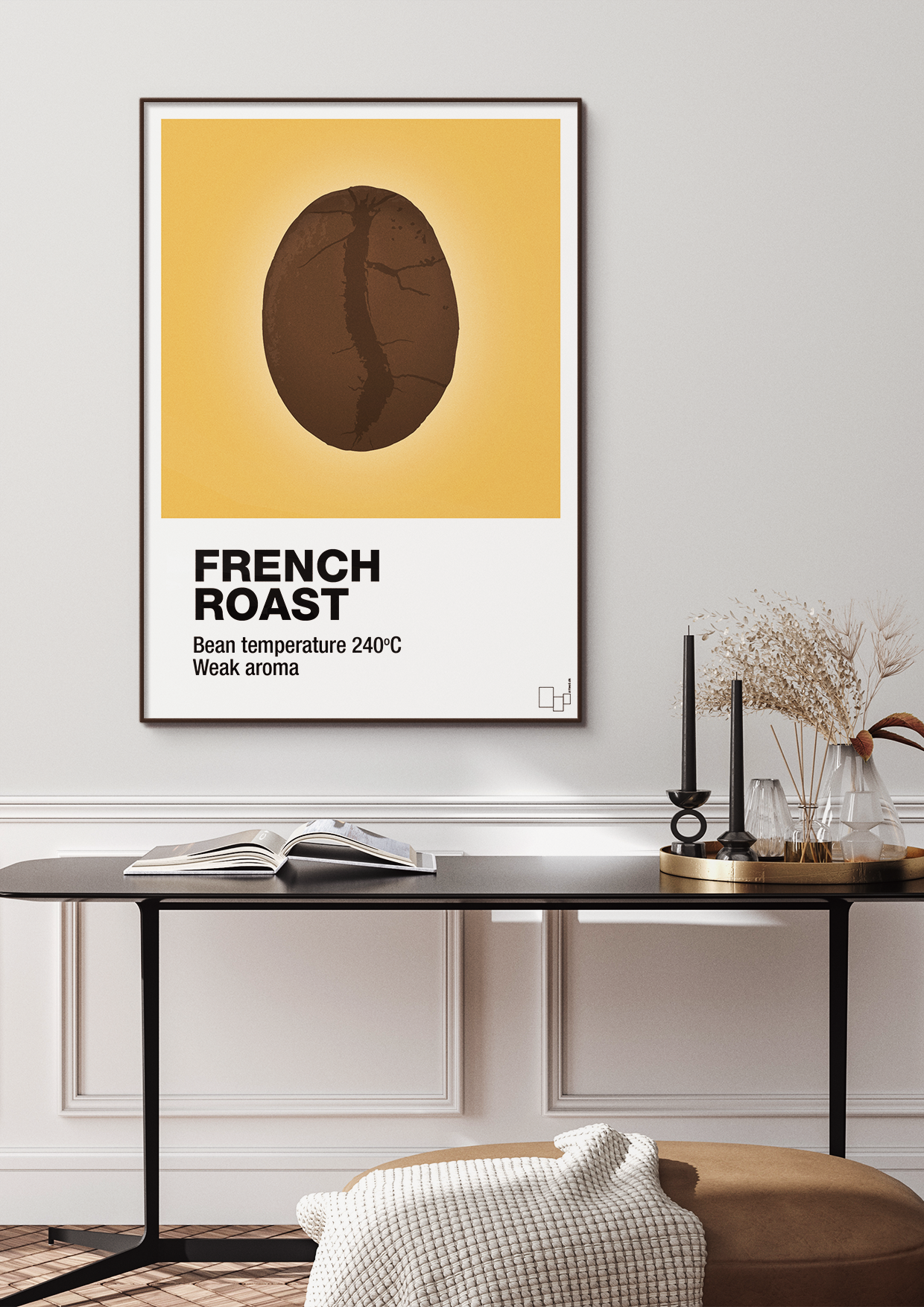 plakat: french roast - creamy mushroom-Kaffe-A1two3