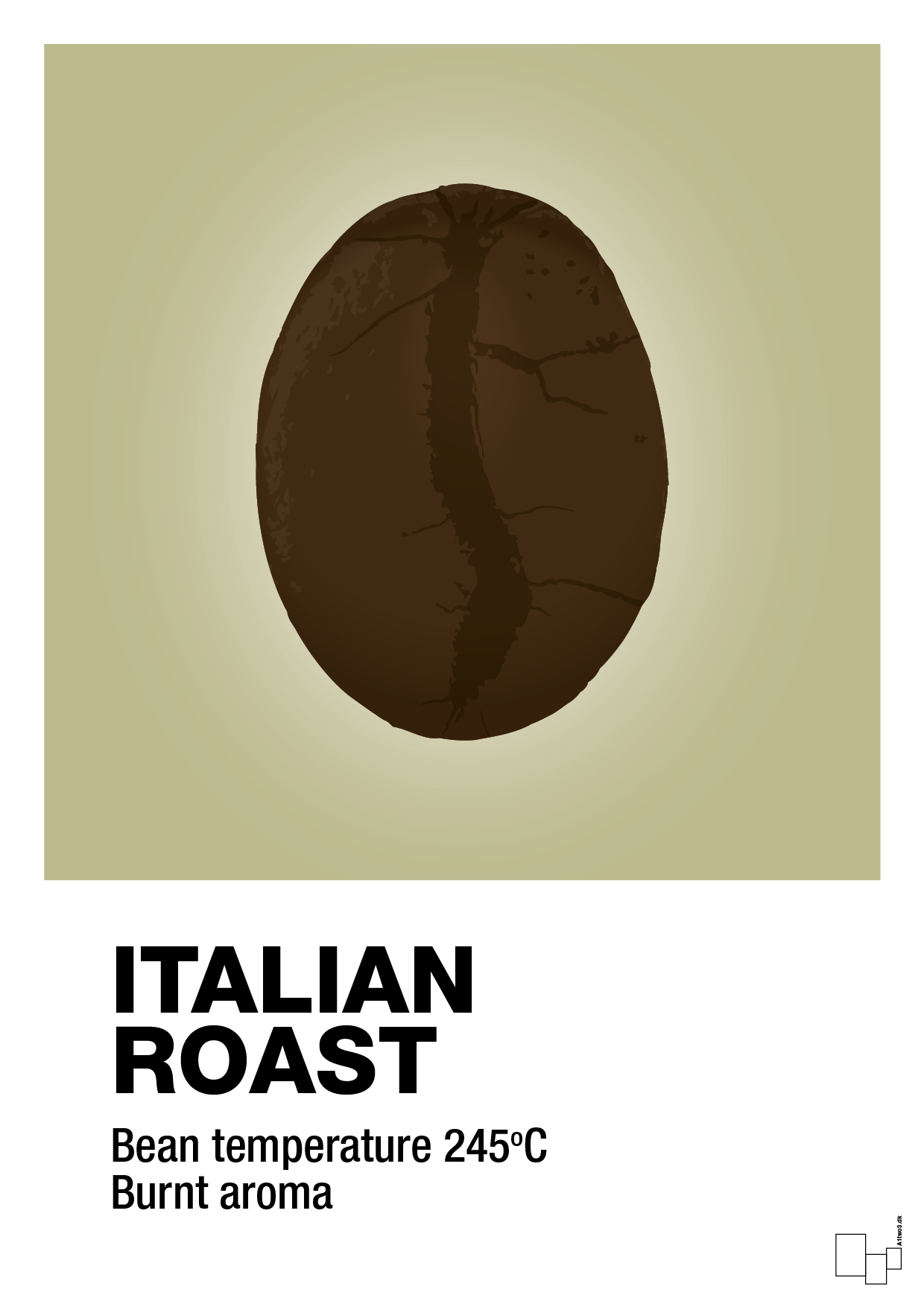 plakat: italian roast - back to nature-Kaffe-A1two3